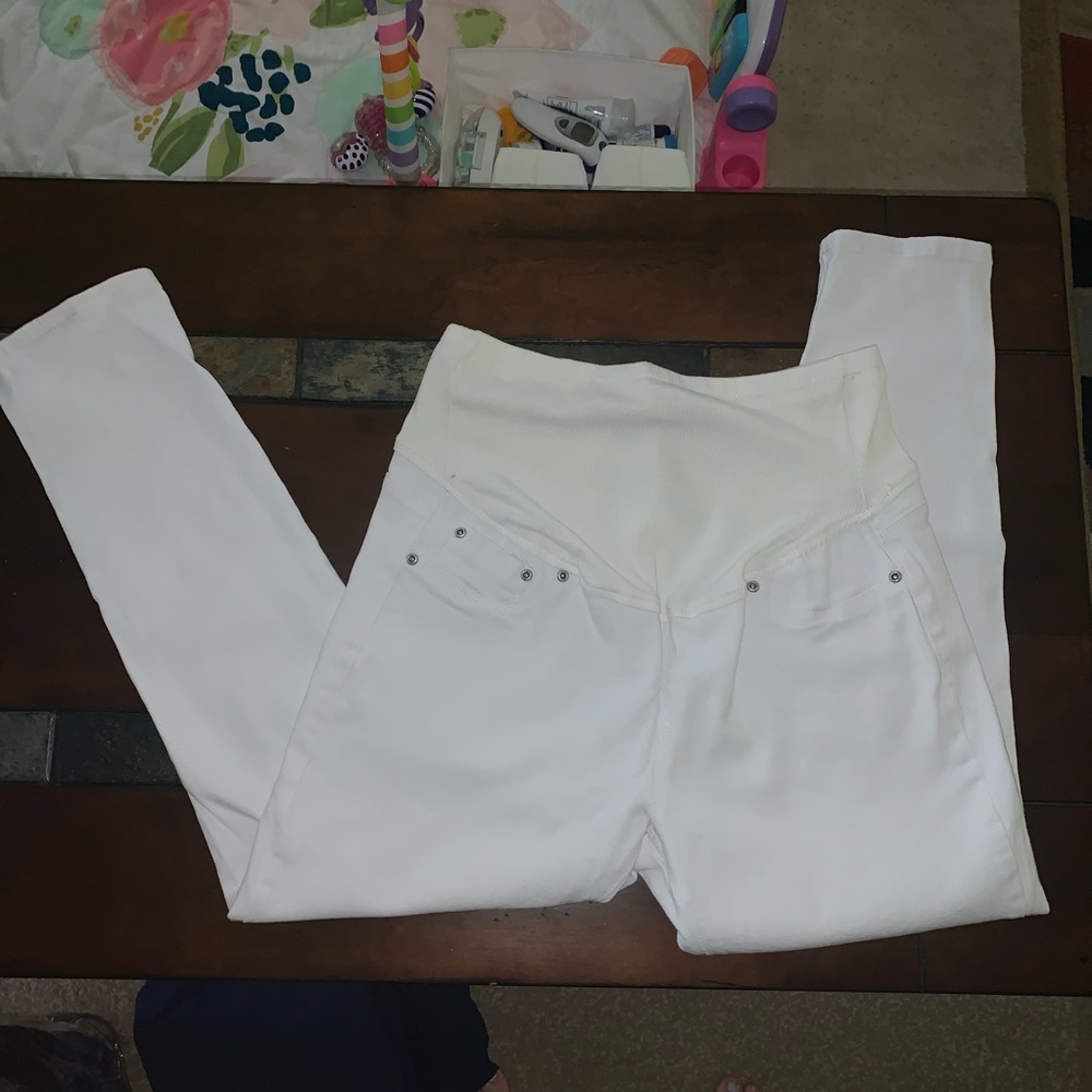 White Maternity Jeans